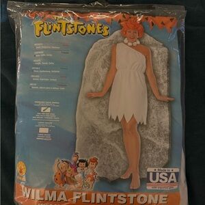 Spirit Wilma Flintstone Costume - White and Orange